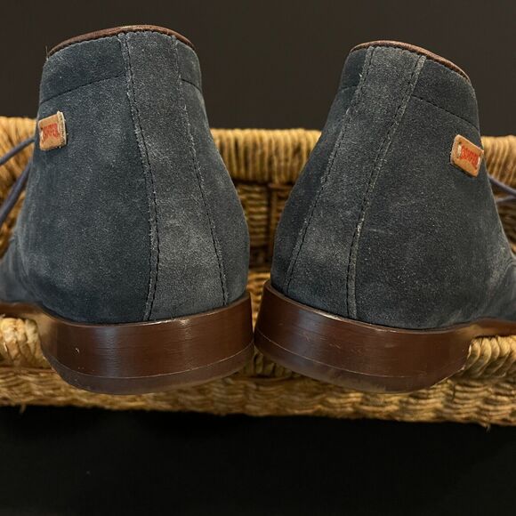 ~~CAMPER Mens US 6.5 EU 39 Suede Chukka Ankle Boot Woody Lace Up Navy Blue Wm8.5 - Picture 10 of 16